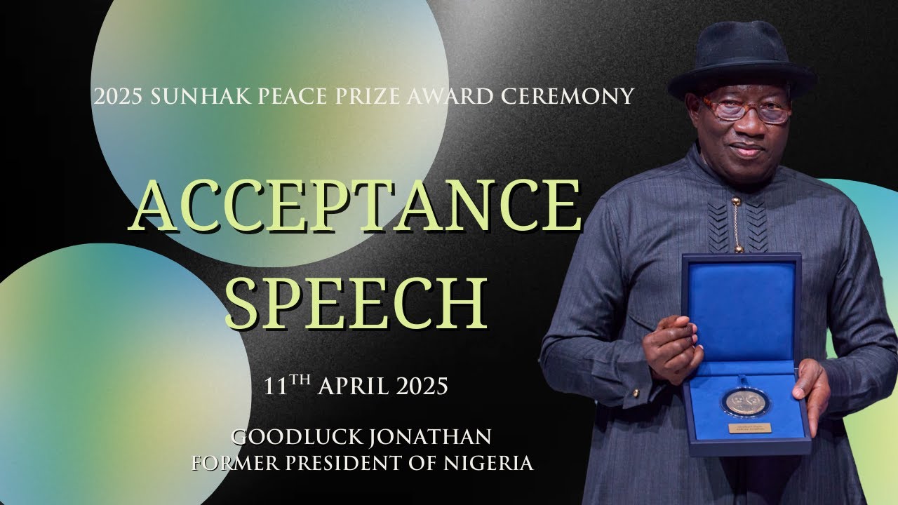Acceptance Speech by Goodluck Jonathan, Former President of Nigeria