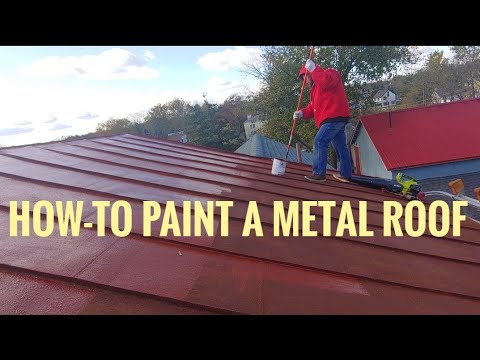 How to prep for painting a tin roof