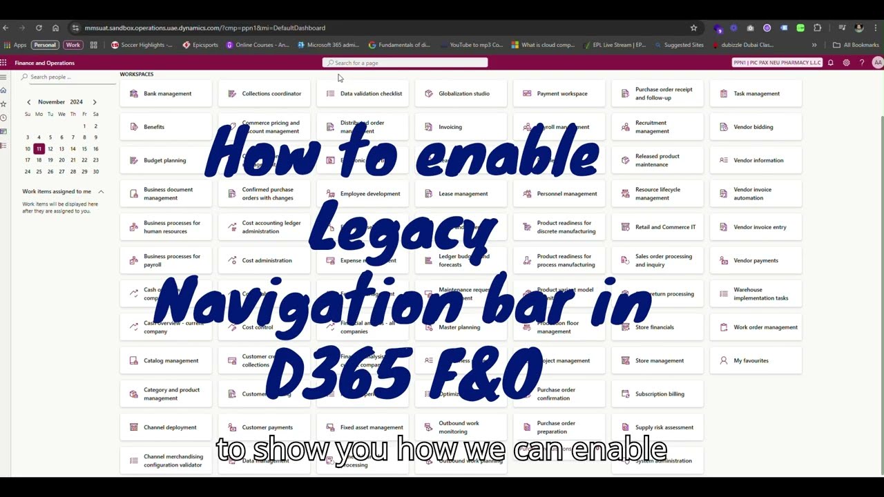 kia tự liên quân How to enable Legacy Navigation Bar in D365