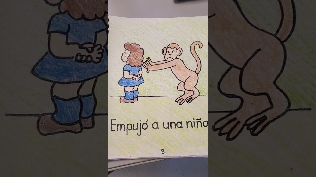 Bono el Mono va a la Escuela Bono el Mono goes to School Bilingual story about Classroom rules
