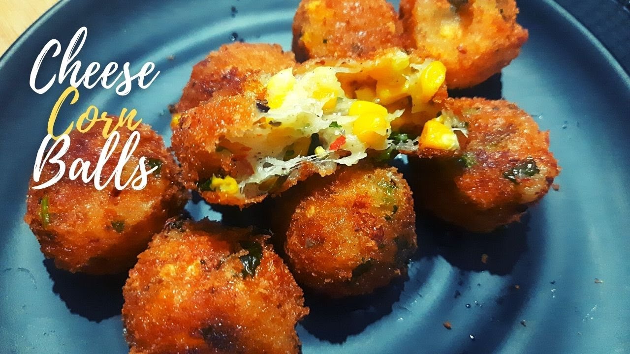 Cheese corn Balls Easy Snack Idea Teatime Snacks Quick recipe