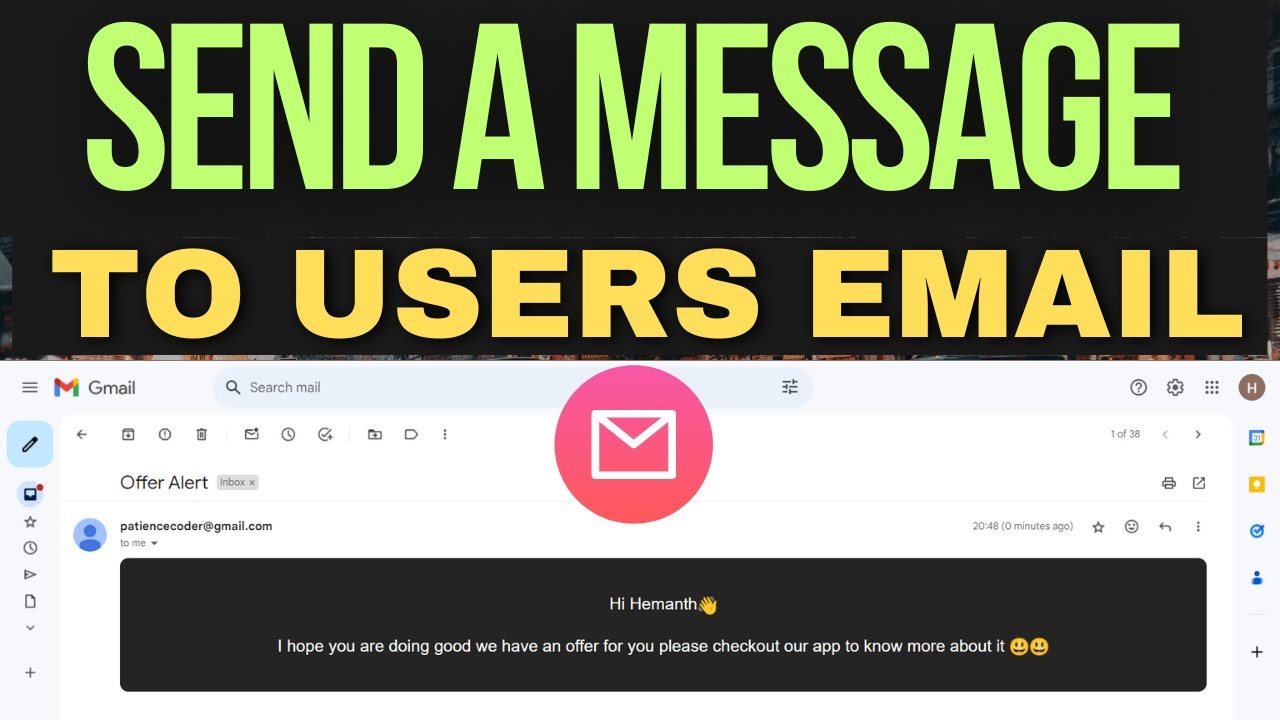 6.Send a Message to Users Email using MERN Stack - YouTube