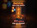 Digital Clock Project using html  css and javascript #shorts #coding #programming #webdevelopment