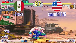 FT5 @sfiii3nr1: Frazx (MX) vs smooth1126 (US) [SF III 3rd Strike sfiii sf3 Fightcade] Aug 18