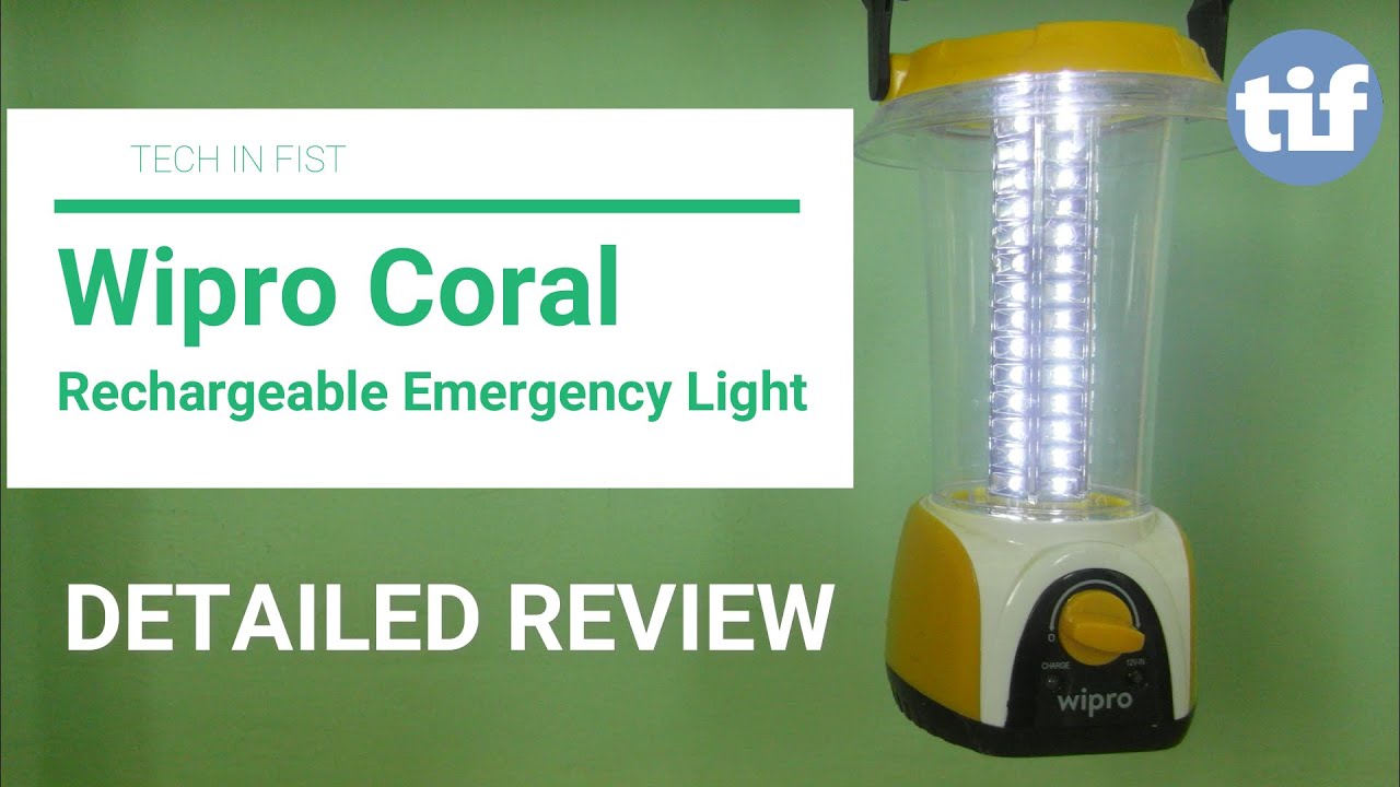 Wipro Coral Rechargeable Emergency Lamp Malayalam/ 360° Ligthing