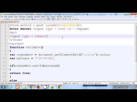 Floating Point Number Validation using Javascript  |  Hindi