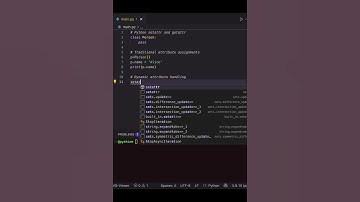 Python Class Attribute Handling in 58 seconds! ⚡️ #shorts
