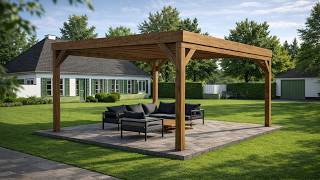 16x16 Modern Gazebo Plans