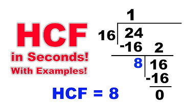 Easiest Way to Find HCF ! Step by Step Method With Examples