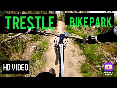 TRESTLE BIKE PARK (4K) - Winter Park Resort - Space Force - Rainmaker - Colorado Mountain Biking
