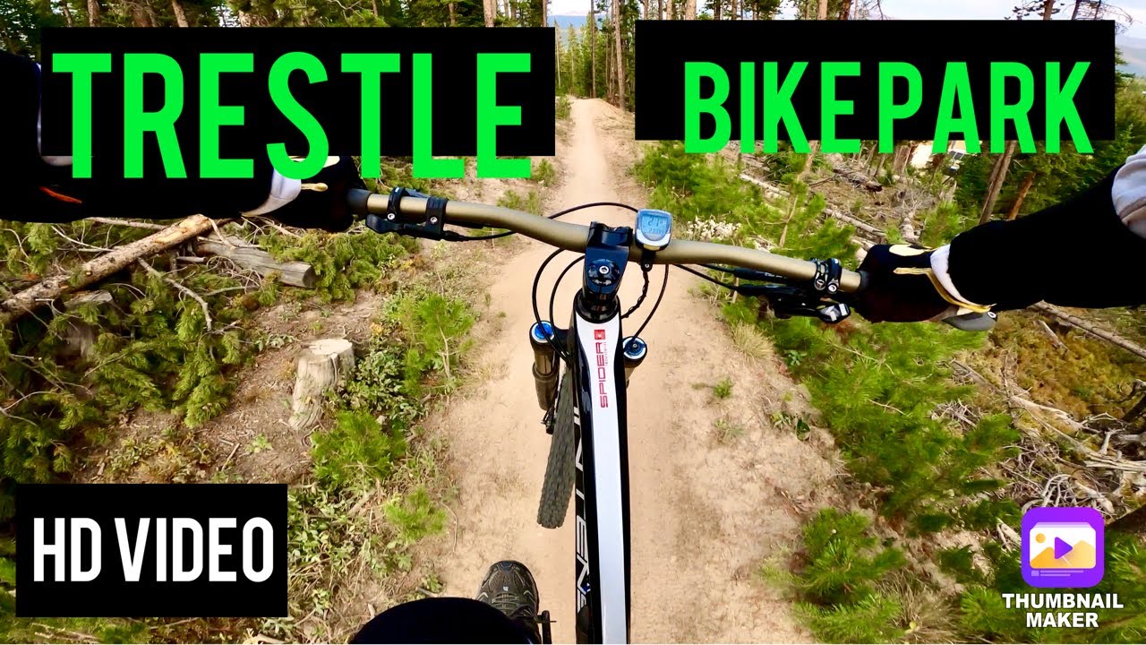 TRESTLE BIKE PARK (4K) - Winter Park Resort - Space Force - Rainmaker - Colorado Mountain Biking