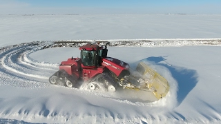 Pushing Big Snow With Big Iron - Jason Leblanc Farm