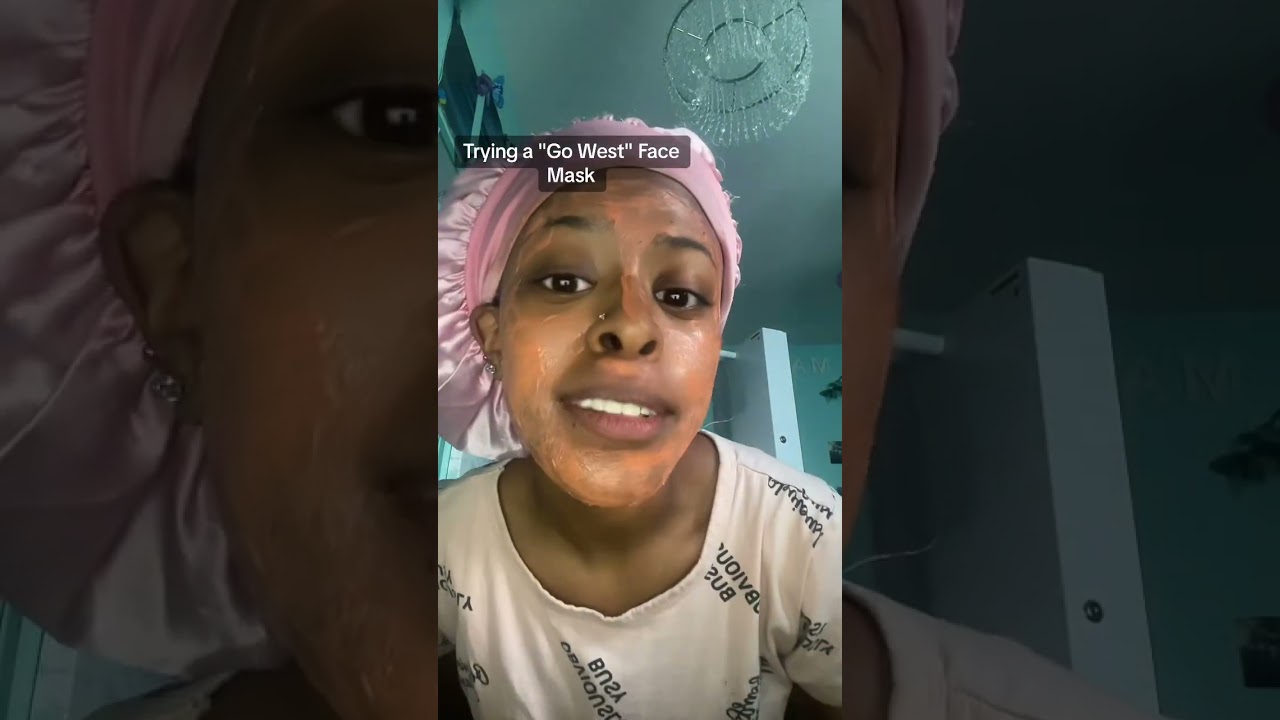 Trying a Go West face mask..