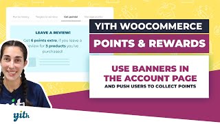 Use banners in the account page and push users to collect points - YITH WooCommerce Points & Rewards screenshot 1