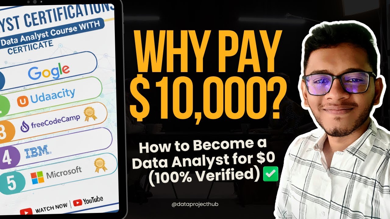 Сертификационные курсы для аналитиков данных || Топ-5 бесплатных курсов для аналитиков данных с с...