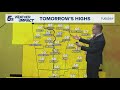 Latest Weather | Highs in the 60s, 70s Tuesday