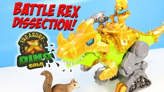 Treasure X Dino Gold Green Battle Rex Dissection Experiment Review