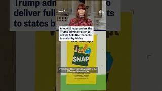 A Federal Judge Orders The Trump Administration To Deliver Full Snap Benefits To States By Friday