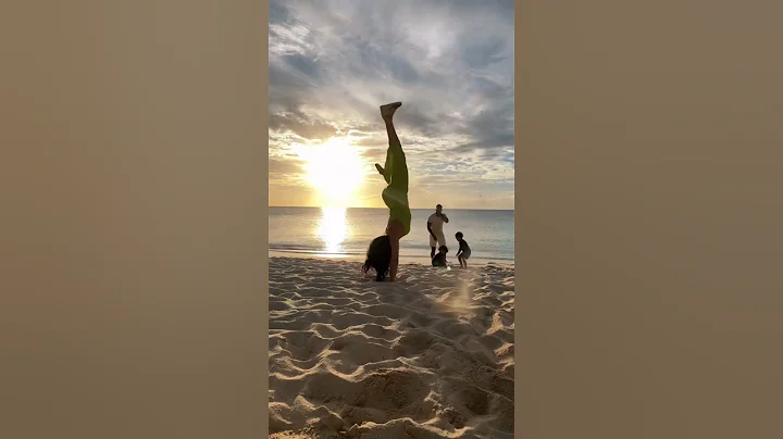 Testing out my new heels at the beach #shorts