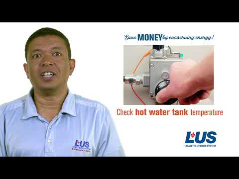 Tips to Conserve - Hot Water Temp