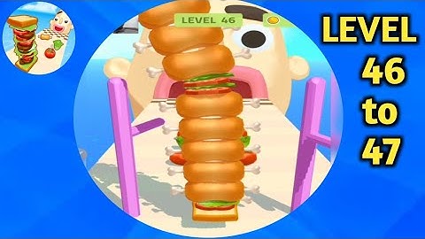 Sandwich Runner - Gameplay Walkthrough -  All Levels ( IOS, Android) #46-47 | Game the chain