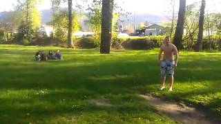 Josh Lindor backflip into river
