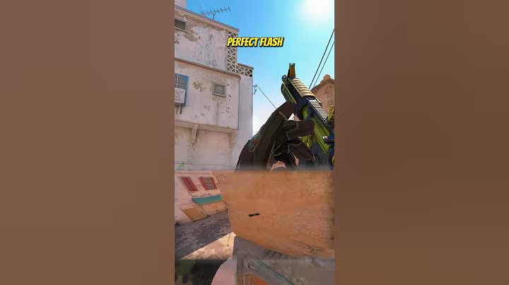 PERFECT SHORT FLASH ON DUST 2 #shorts #cs2