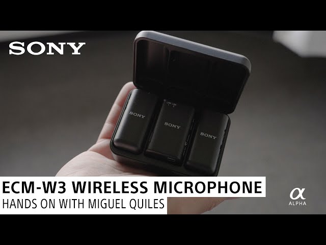Microphone Sans Fil Sony ECM-W3S - Compact, Jusqu'à 6h D'autonomie, Réduction De Bruit - Pour YouTube, Smartphones, Caméras - 5