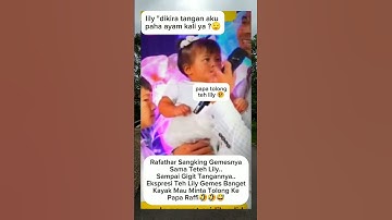 teh lily nangis tangannya di gigit aa rafathar🤣#rafathar #lily #nagitadanlily#videoshort #shorts