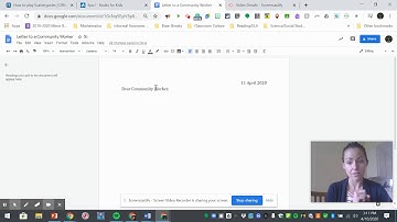 Letter Writing Format on Google Docs