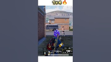 1 v 4 Clutch 🔥😳#clutch #1v4 #bgmi #shorts #viral