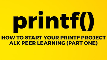 PRINTF PROJECT BREAKDOWN - PART 1