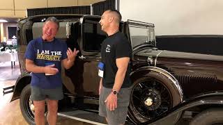 Ford Model A interior expert Mike Francis form Classtique Upholstery at MAFCA 2026 convention