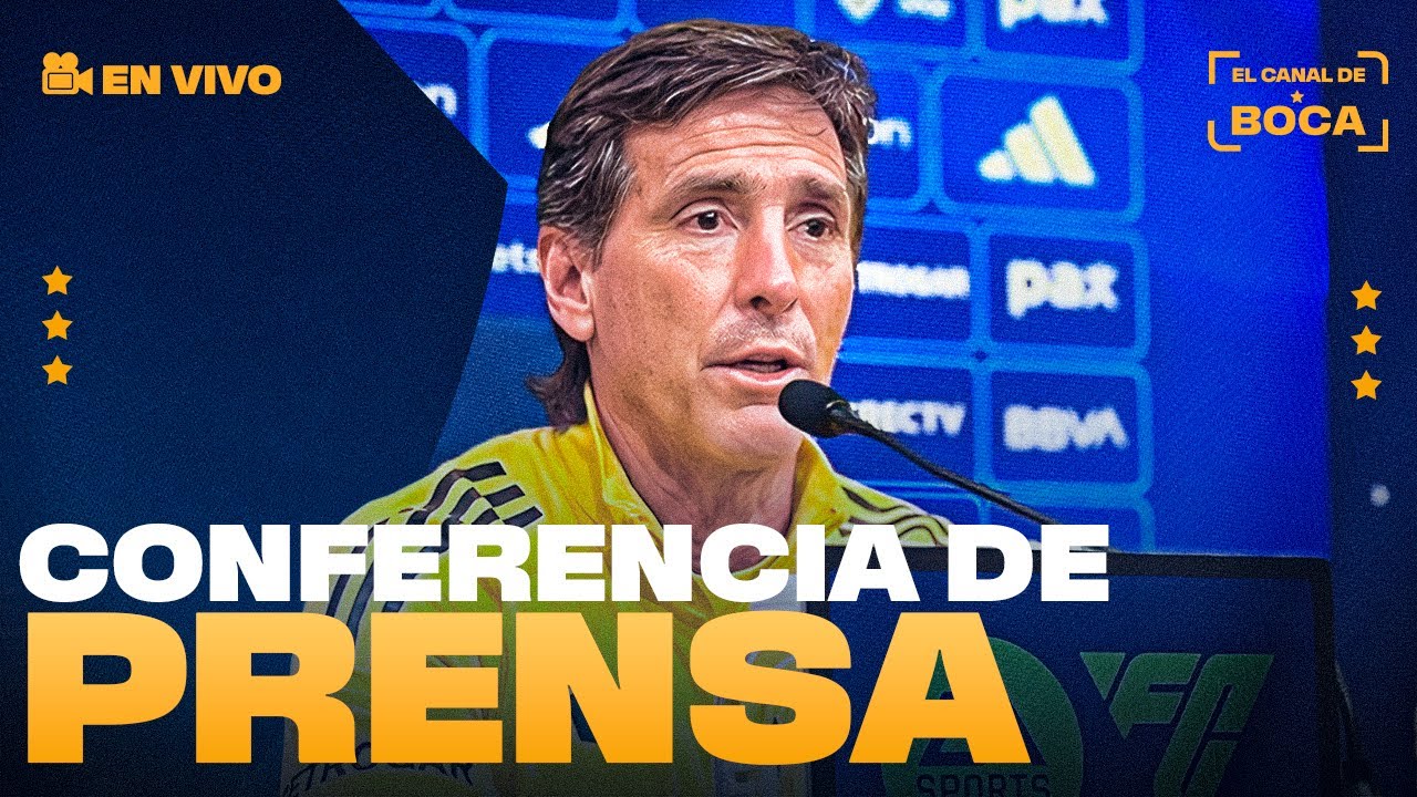 CLAUDIO ÚBEDA EN VIVO en CONFERENCIA DE PRENSA POST BOCA-ARGENTINOS JUNIORS | EL CANAL DE BOCA