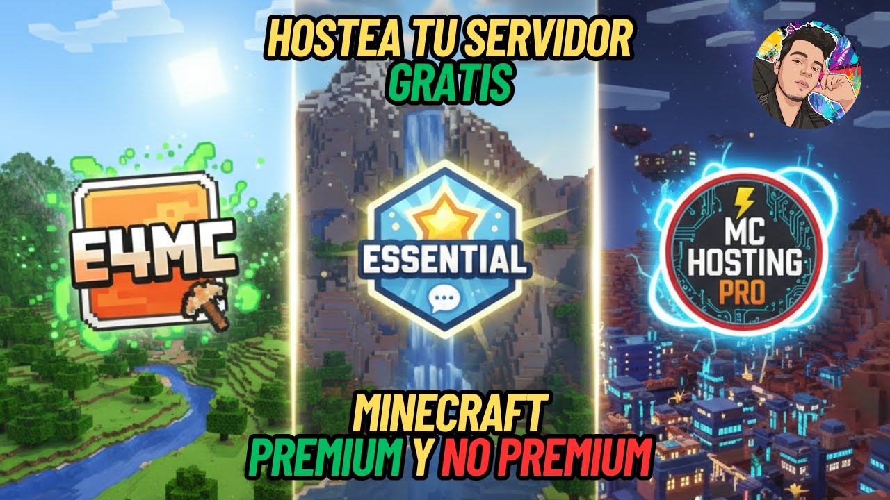 🚀 3 Formas de HOSTEAR Servidor de Minecraft GRATIS 💥 ¡Premium y No Premium!