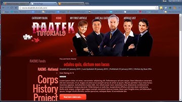 Joomla 3 Tutorials: Create a Menu and display it