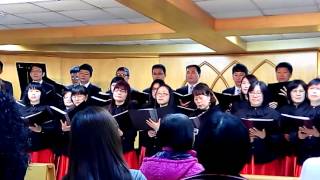 105年3月18日 新莊教會靈恩佈道會，新莊成人詩班獻詩
