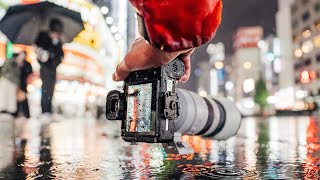 Extreme Rain Night Street Photography in Tokyo  70200mm f/2.8 + Sony A7RV