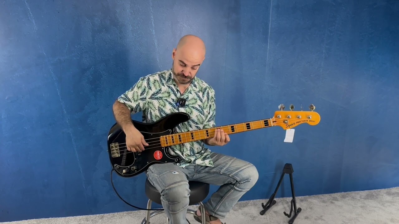 Bajo Squier Classic Vibe 70s Precision Bass MN-BLK - Demo