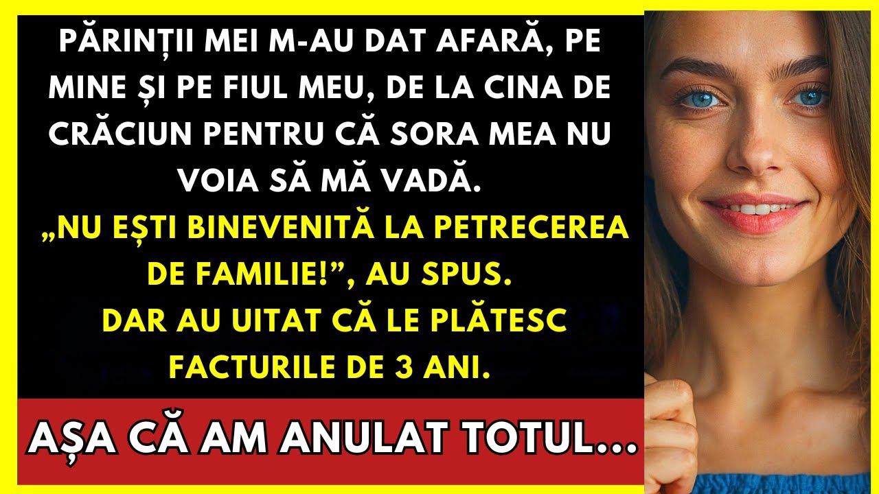 Părinții Mei M-au Dat Afară De La Cina De Crăciun Pentru Că Sora Mea Nu Voia Să Mă Vadă