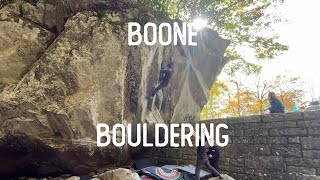 Climbing a life list boulder in Boone, North Carolina