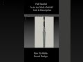 How to Make Sword Details in Maya / Blender #3dmodeling