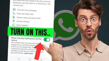 How to Turn on Security Notifications on Whatsapp
