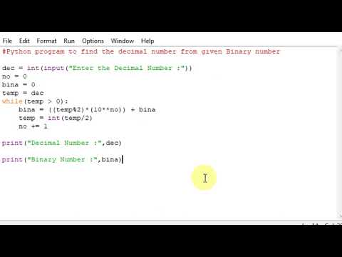Python program to find the decimal number from given Binary number
