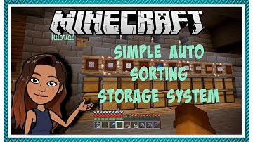 Minecraft: auto sorting storage system with minecar chest tutorial