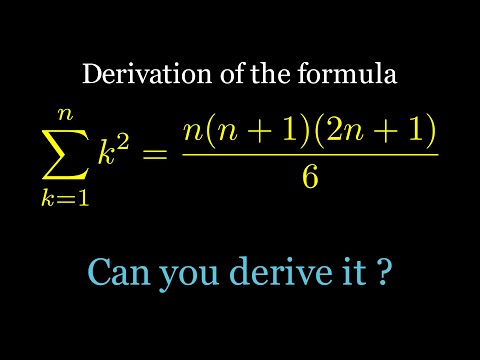 Why the Formula for 1² + 2² + ... + n² Works – Full Derivation Explained Visually