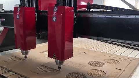 wood cnc router 1325 independent double head