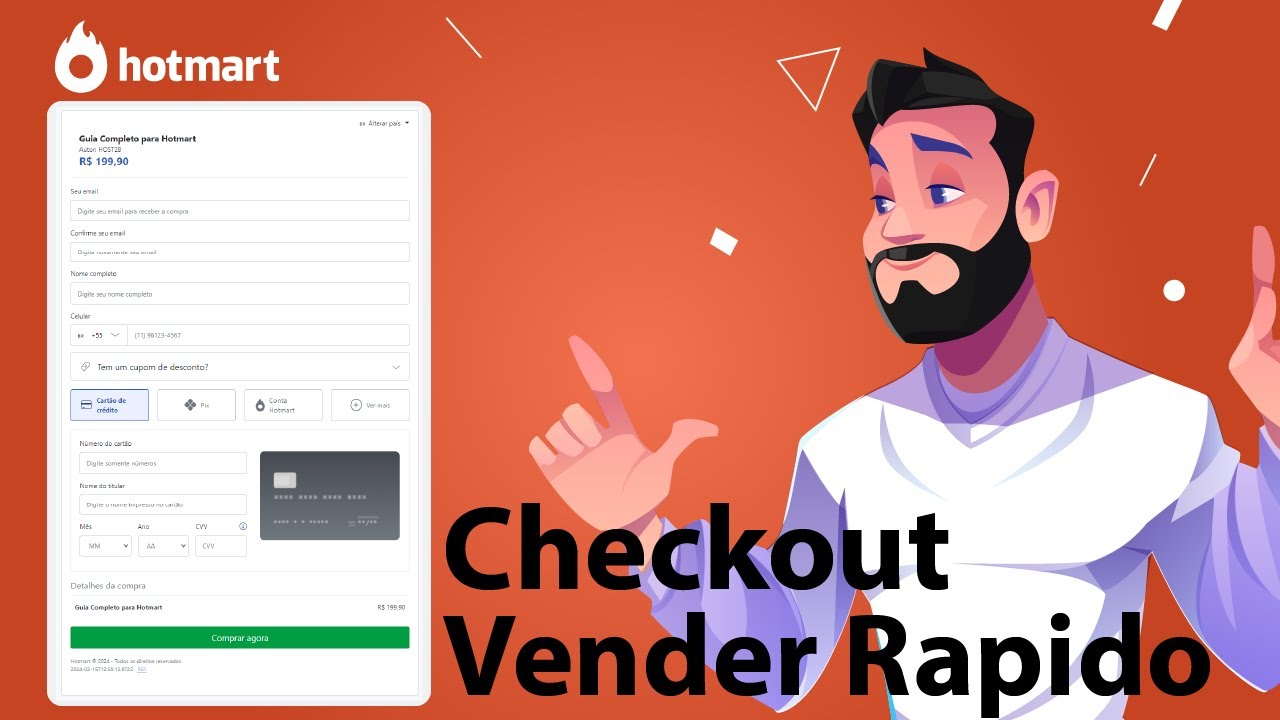 Como fazer CHECKOUT Que Vende Rápido na Hotmart (Rápido e Fácil) 2024