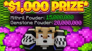 *150 HOUR* RACE TO MAX POWDER!! -- Hypixel Skyblock