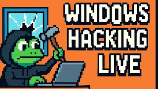 WINDOWS HACKING LIVE! Learn Python, Software Hacking &amp; AD Labs /w OreoByte
